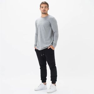 Zanerobe Flintlock LS Long Sleeve Tee Dk Grey Marle (L)